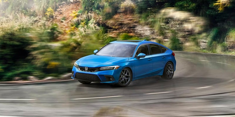 2023 Honda Civic Hatchback in blue