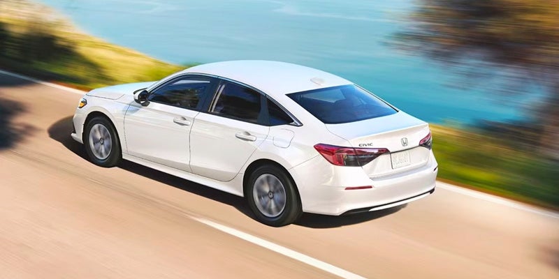 New Honda Civic Sedan in white