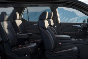 A photo of the interior of a 2024 Honda Pilot taken near Ontario, California
