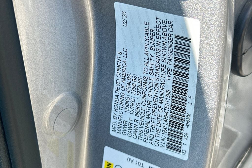 2026 Honda Civic Hybrid Sport Touring