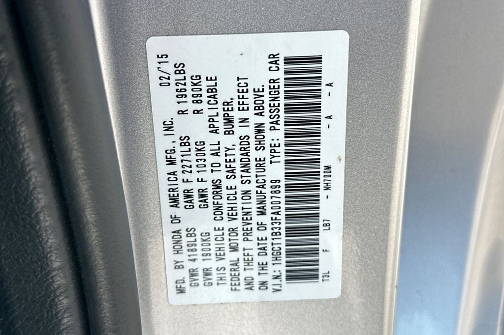 2015 Honda Accord LX-S