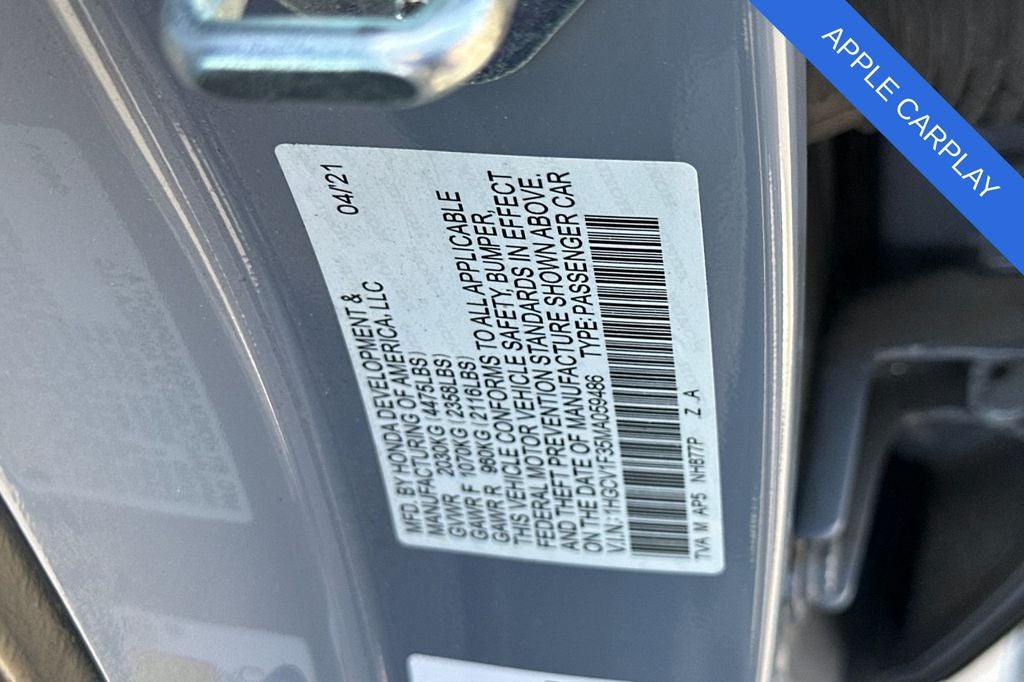 2021 Honda Accord Sport