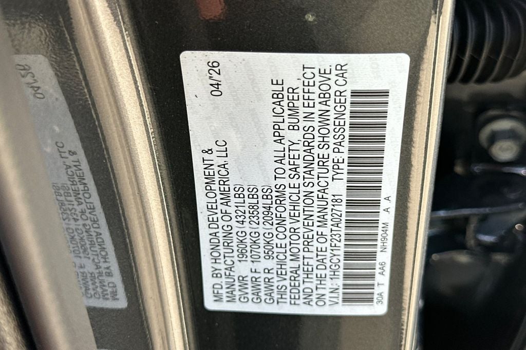 2026 Honda Accord LX