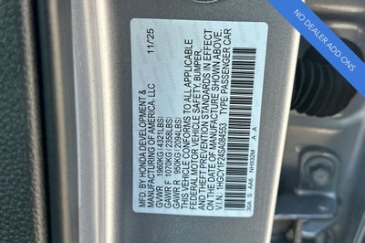 2025 Honda Accord LX