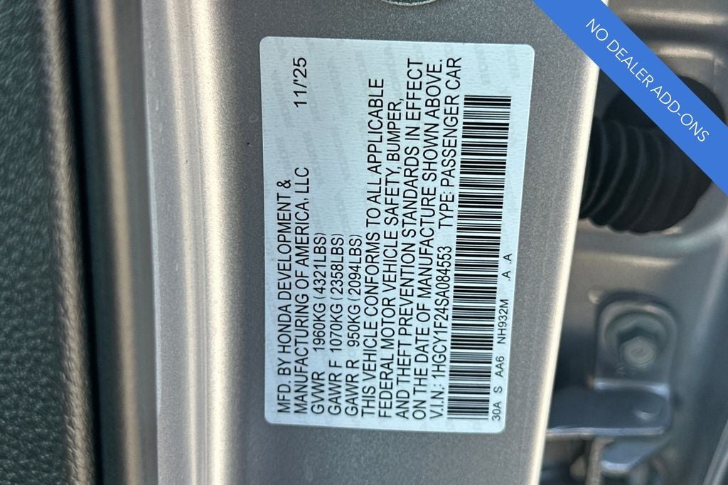 2025 Honda Accord LX