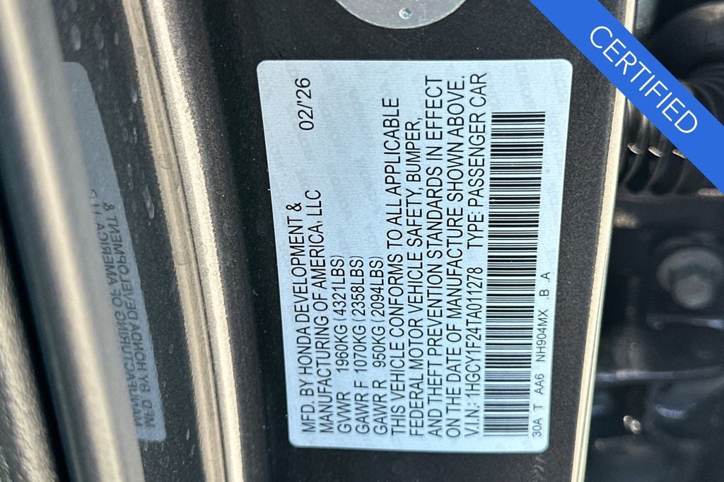 2026 Honda Accord LX