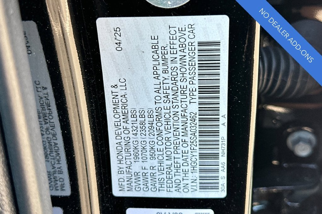 2025 Honda Accord LX