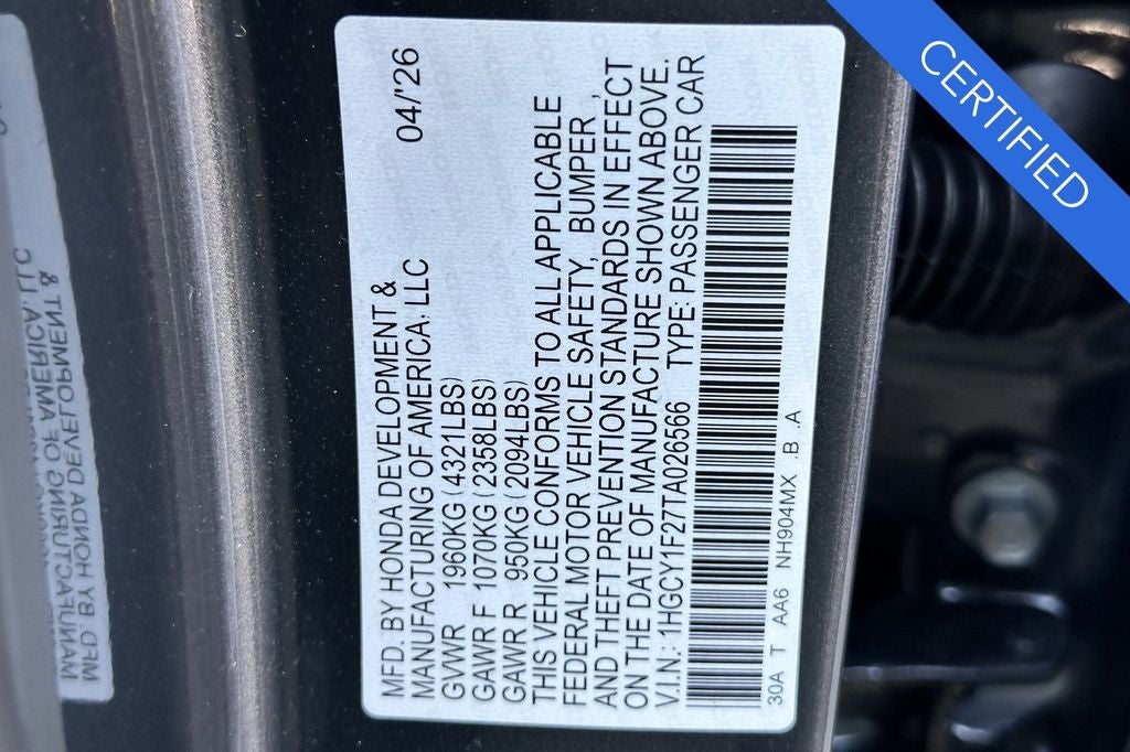 2026 Honda Accord LX