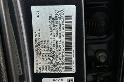 2025 Honda Accord LX