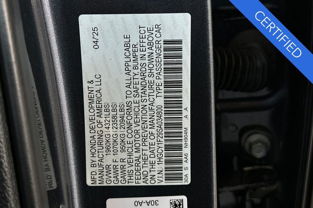 2025 Honda Accord LX