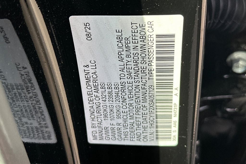 2025 Honda Accord LX