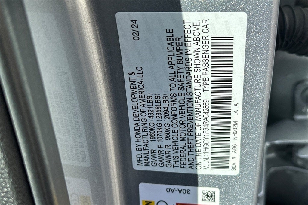 2024 Honda Accord EX