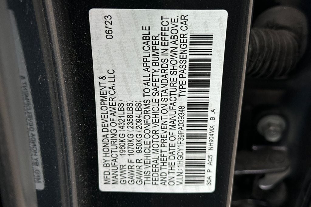 2023 Honda Accord EX