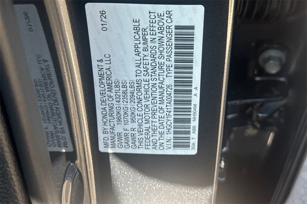 2026 Honda Accord SE