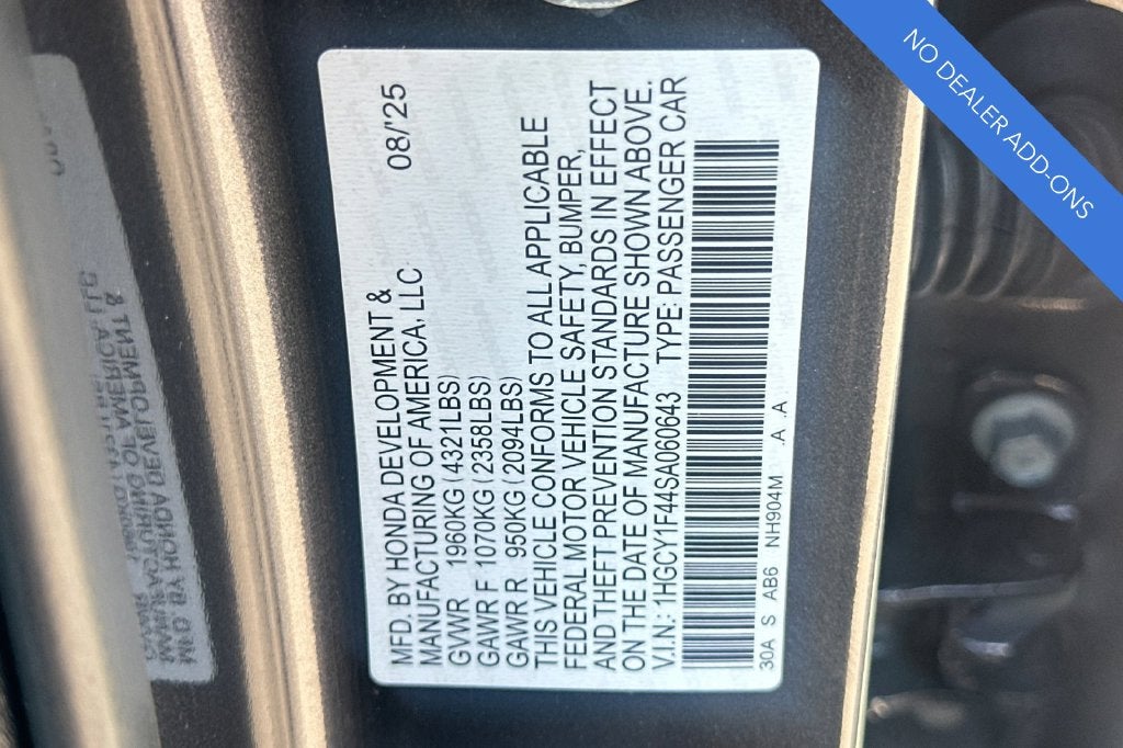 2025 Honda Accord SE