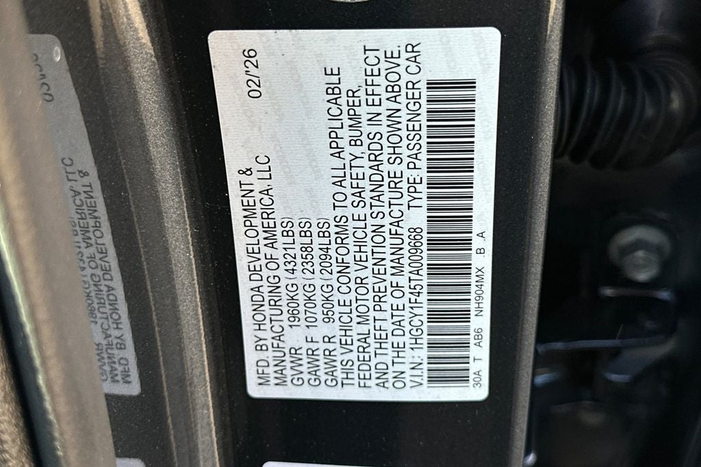 2026 Honda Accord SE