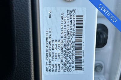 2025 Honda Accord Hybrid Sport