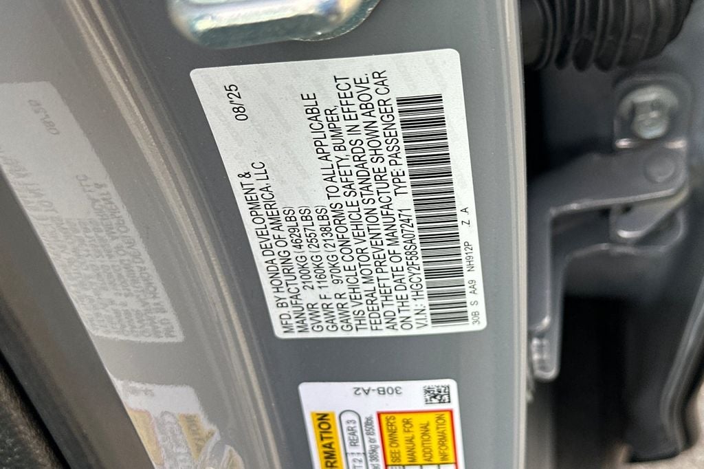 2025 Honda Accord Hybrid Sport