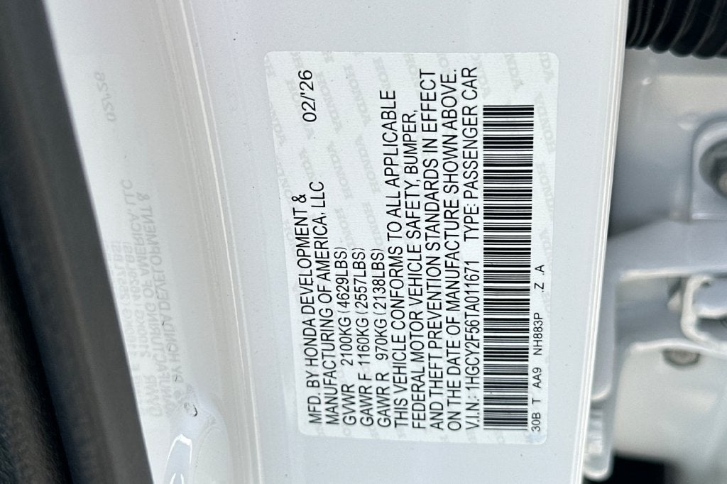 2026 Honda Accord Hybrid Sport