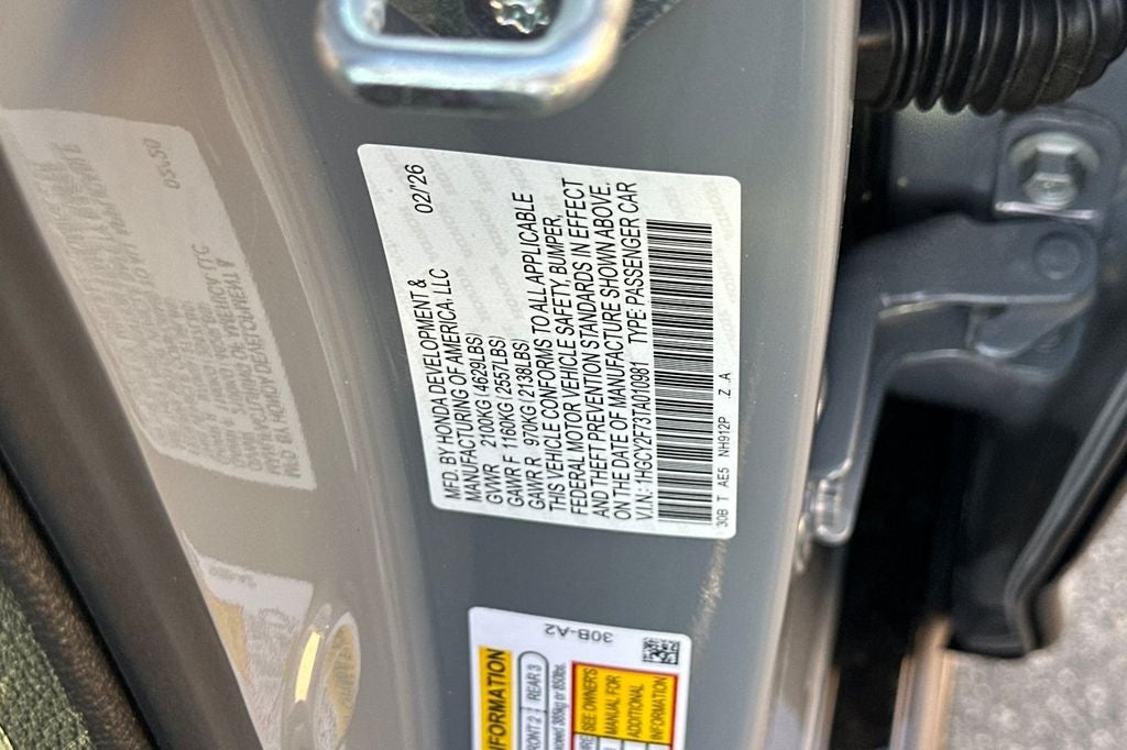 2026 Honda Accord Hybrid Sport-L