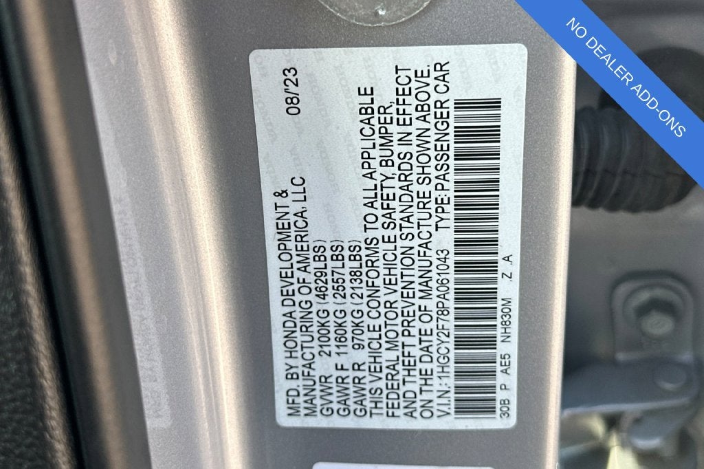 2023 Honda Accord Hybrid Sport-L