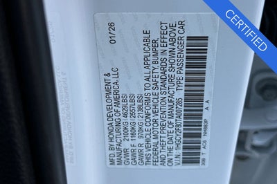 2026 Honda Accord Hybrid Touring
