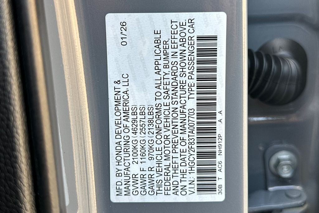 2026 Honda Accord Hybrid Touring