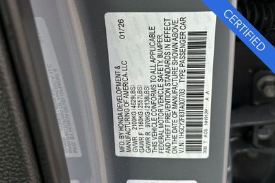 2026 Honda Accord Hybrid Touring