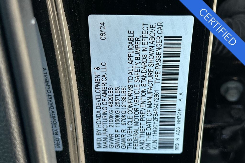 2024 Honda Accord Hybrid Touring