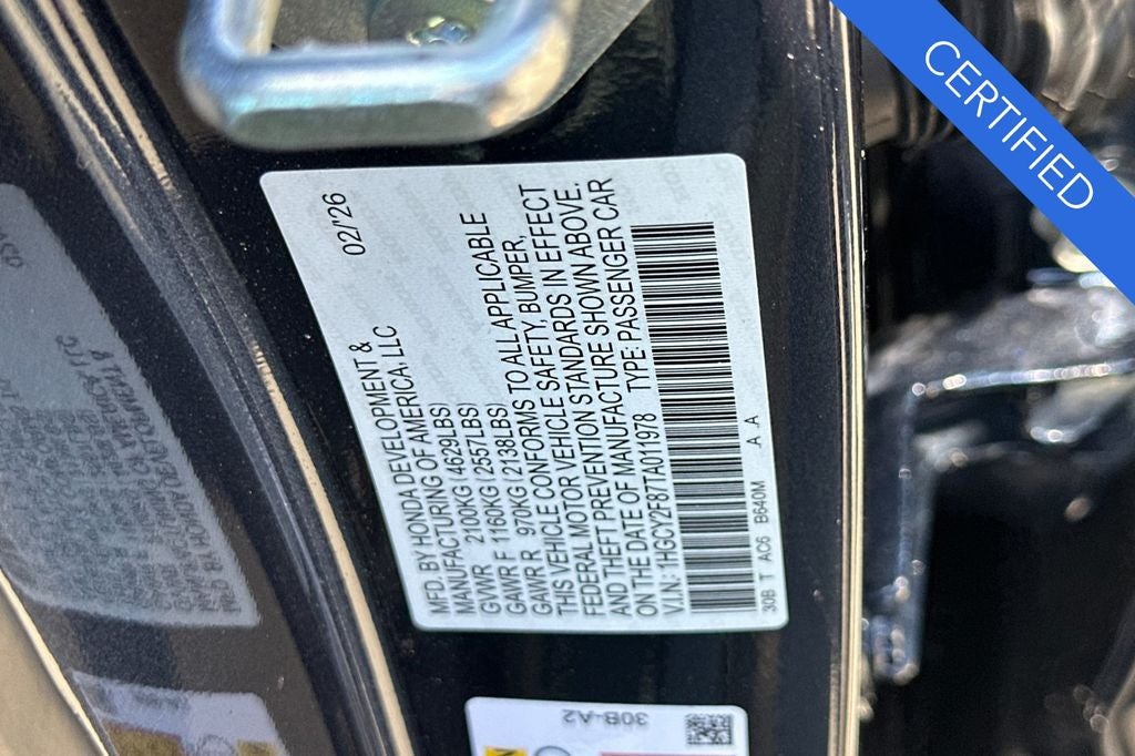 2026 Honda Accord Hybrid Touring