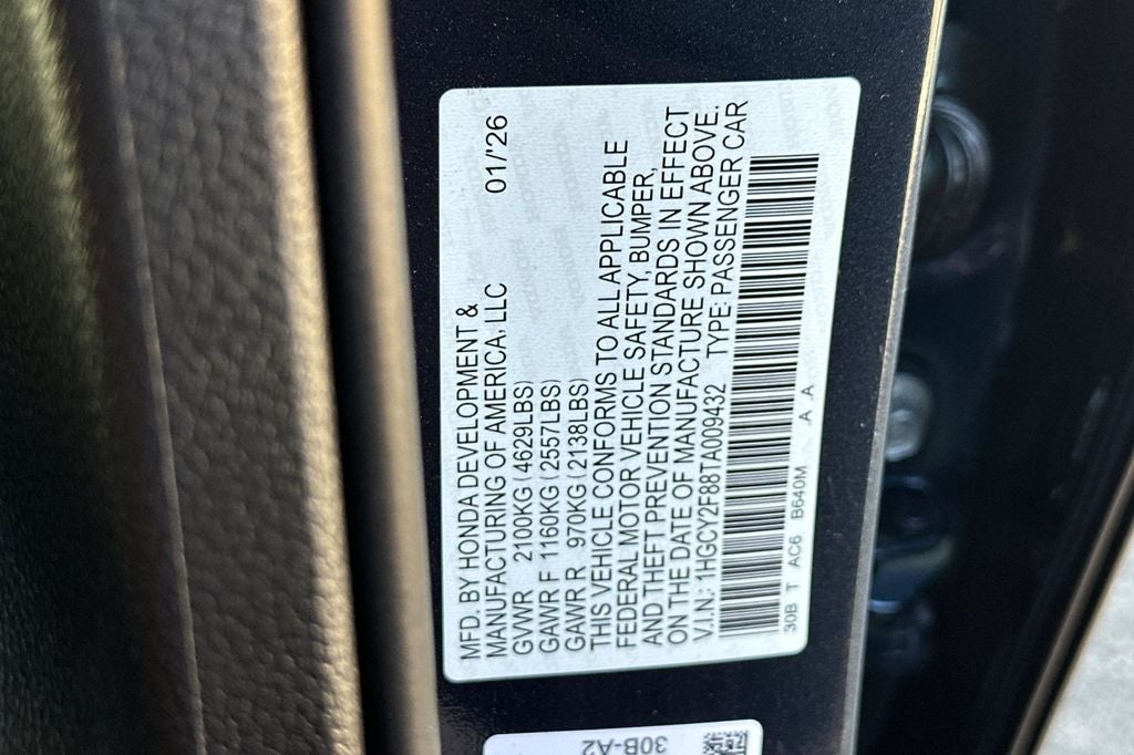 2026 Honda Accord Hybrid Touring