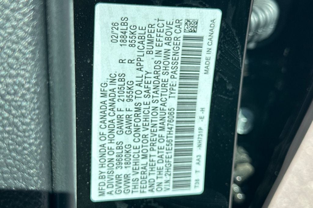 2026 Honda Civic Si Base