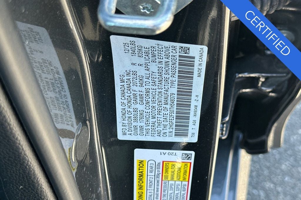 2026 Honda Civic Sport