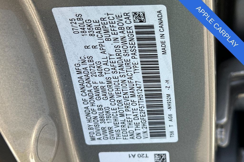 2026 Honda Civic Sport