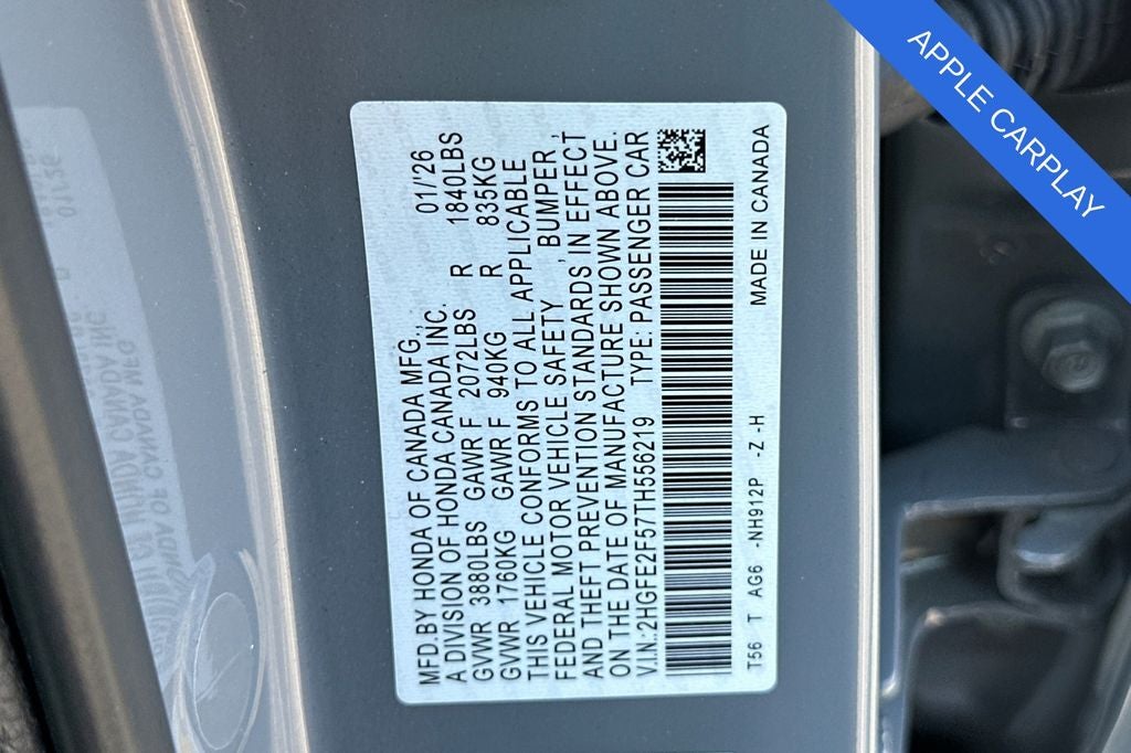 2026 Honda Civic Sport