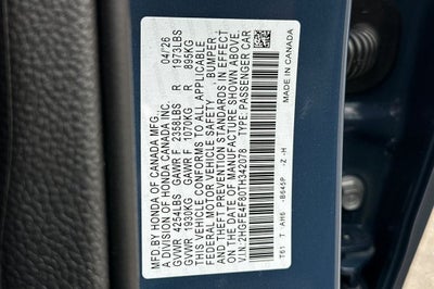 2026 Honda Civic Hybrid Sport