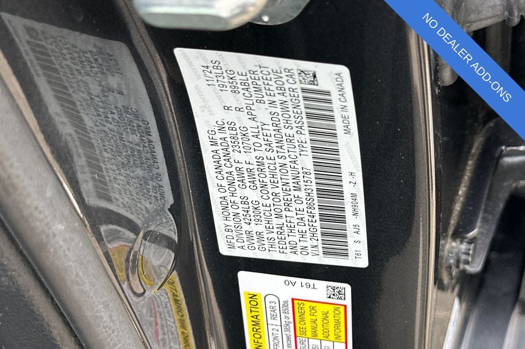 2025 Honda Civic Hybrid Sport Touring