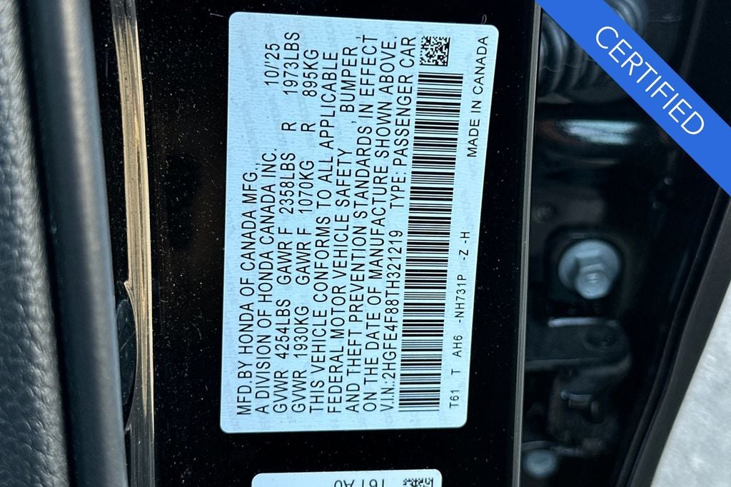 2026 Honda Civic Hybrid Sport Touring