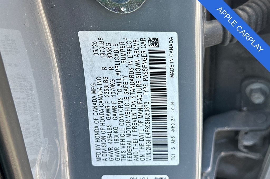 2025 Honda Civic Hybrid Sport