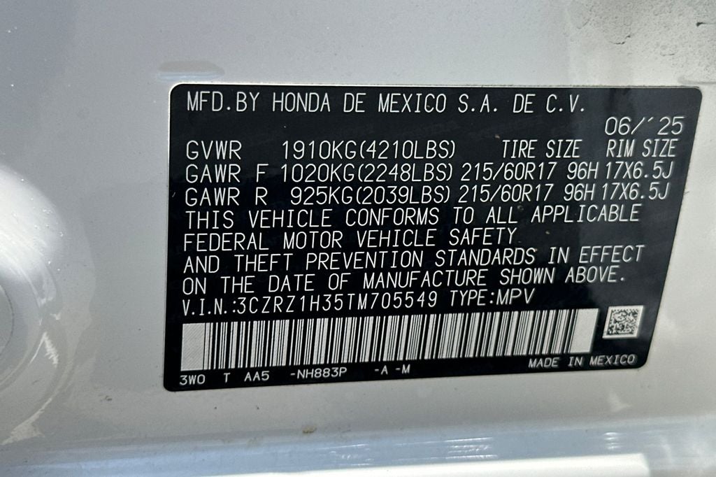 2026 Honda HR-V LX