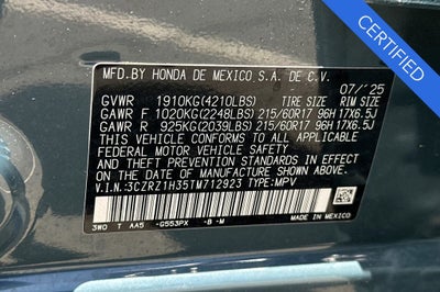 2026 Honda HR-V LX