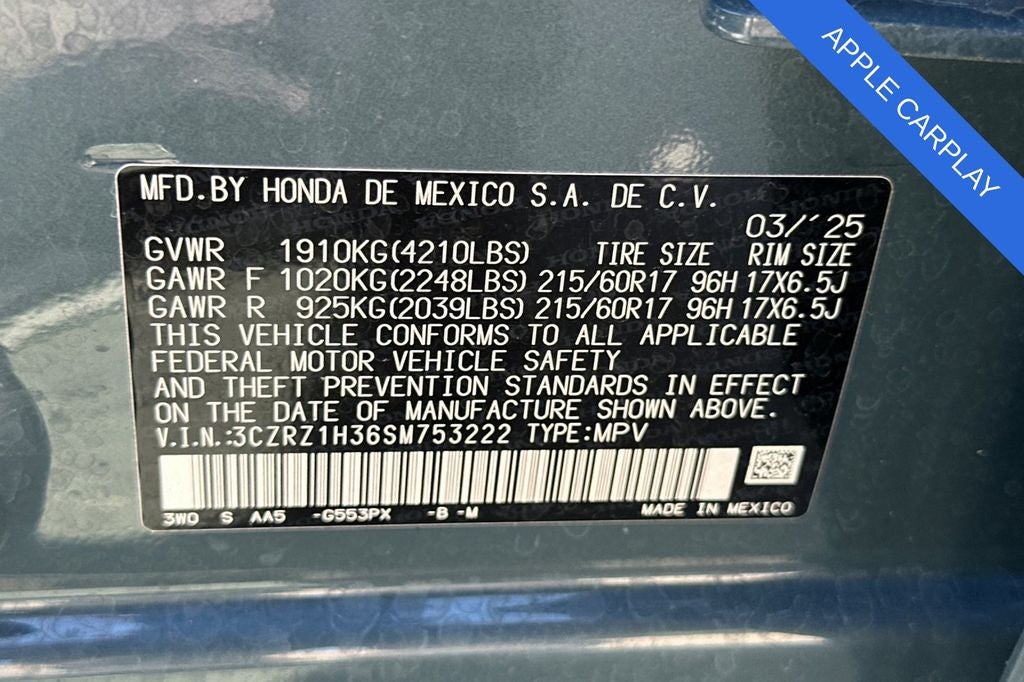 2025 Honda HR-V LX