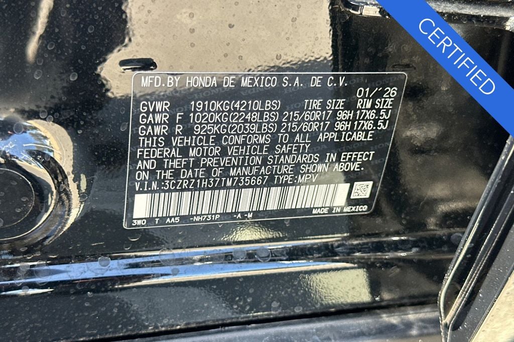 2026 Honda HR-V LX