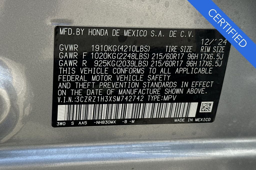 2025 Honda HR-V LX