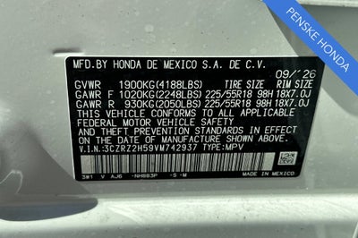 2027 Honda HR-V Sport