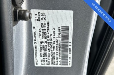 2019 Honda Odyssey EX