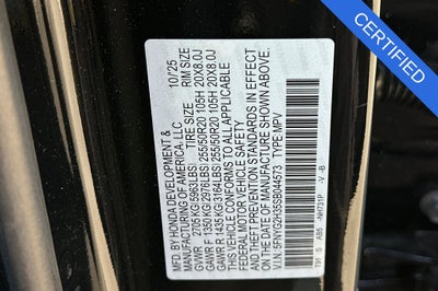 2025 Honda Pilot Sport