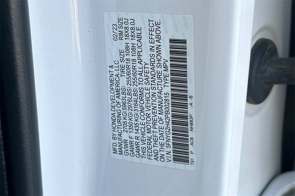 2023 Honda Pilot EX-L 8 Passenger