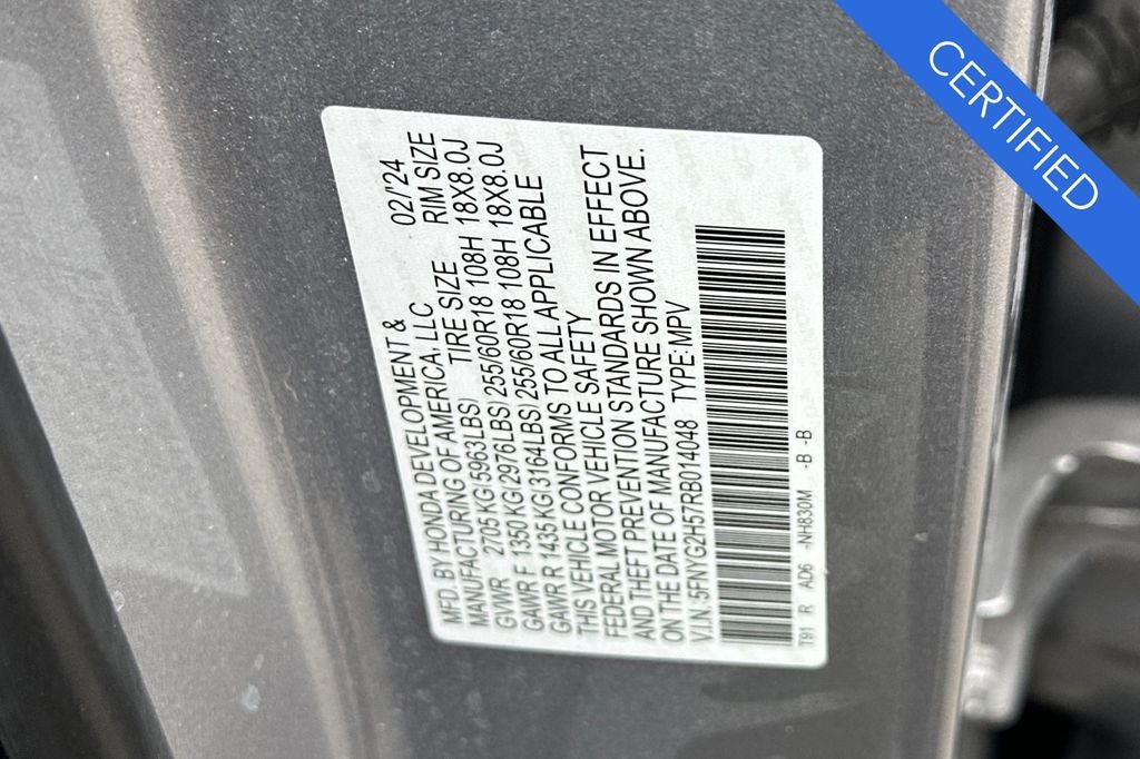 2024 Honda Pilot EX-L 7 Passenger