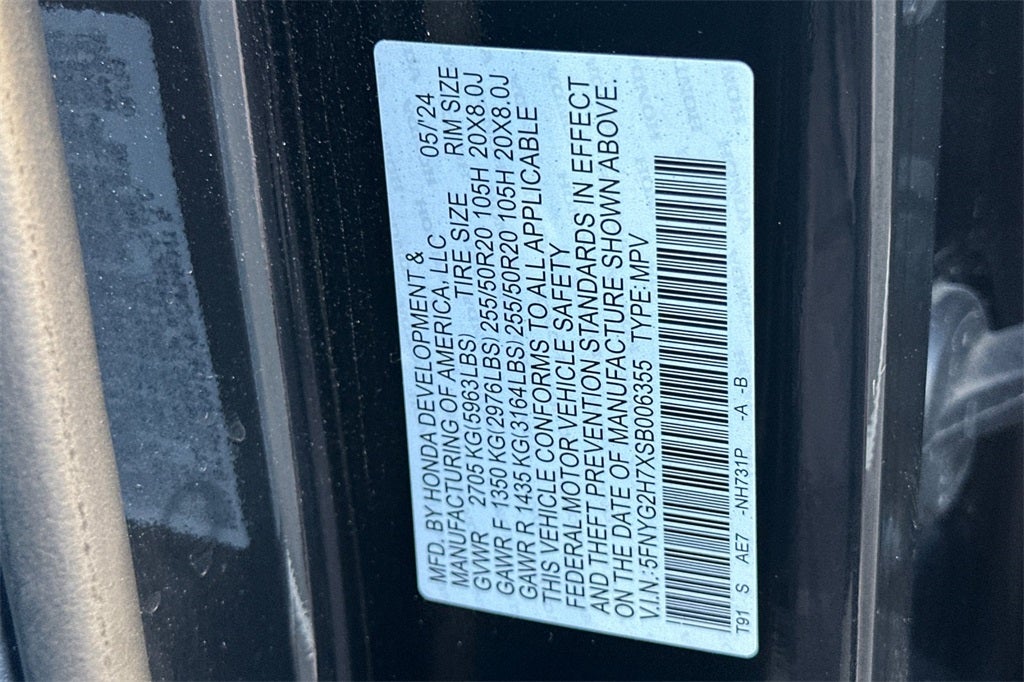 2025 Honda Pilot Touring